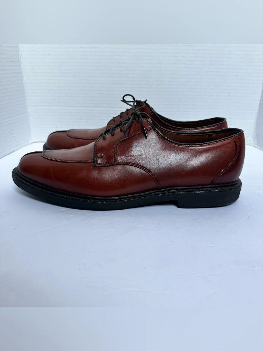 Allen Edmonds Men's Whiskey Oxfords Lace Up Split Front Dress Shoes- Size 11